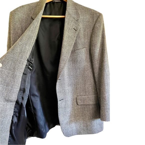 EVAN-PICONE, MENS LIGHTWEIGHT, SPORT JACKET IN BROWN, GREY & BLUE TWEED. - Picture 3 of 9